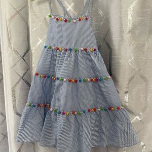 Tommy Bahama dress, pom pom detail